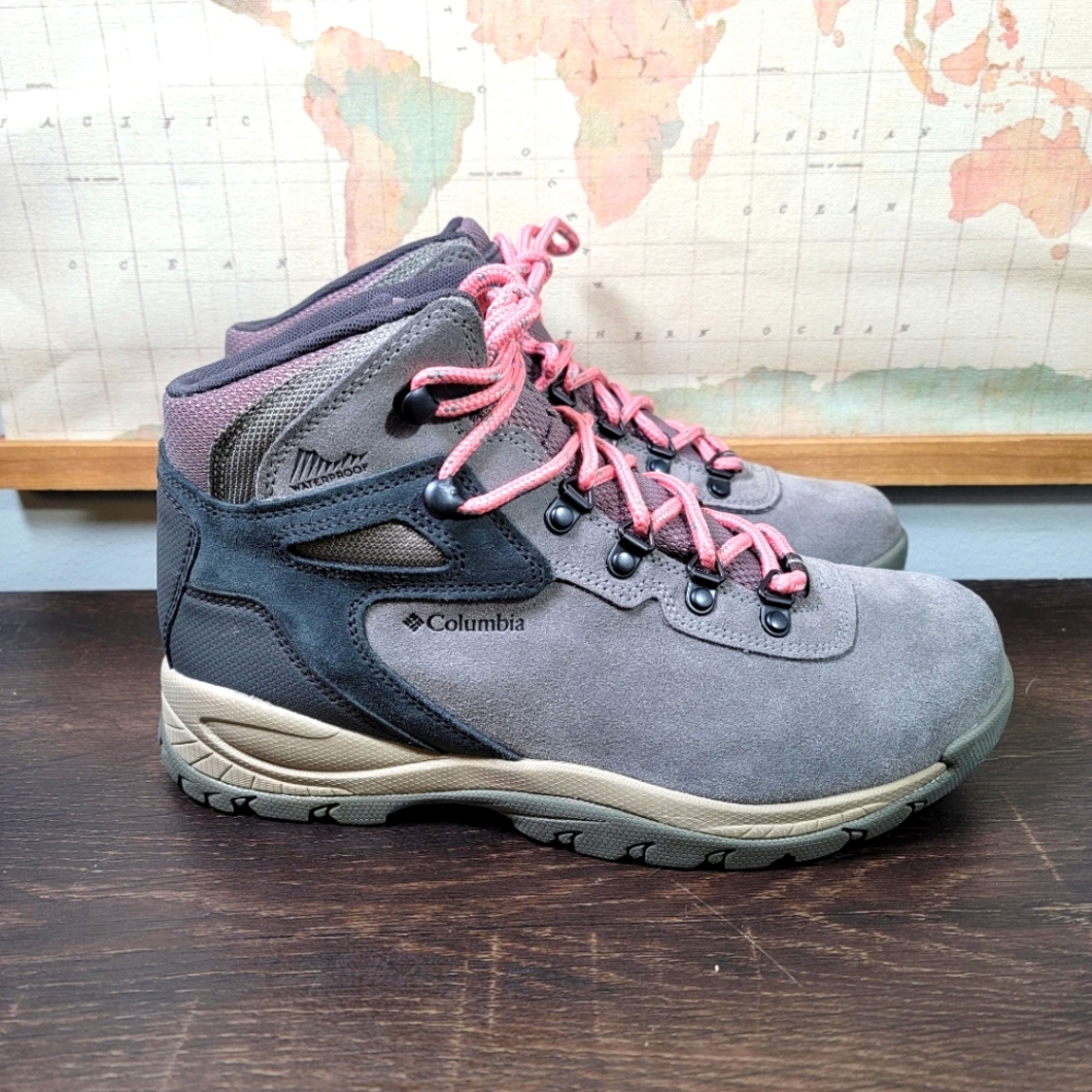 BRAND NEW Columbia Newton Ridge Plus Waterproof Amped Hiking BootWomen's Sz 8.5